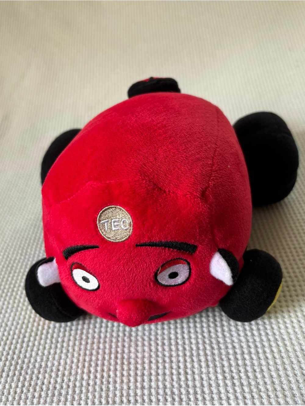 BabyFirst TV Tec the Tractor Plush Red Stuffed Animal Toy Working Sounds 
Works
